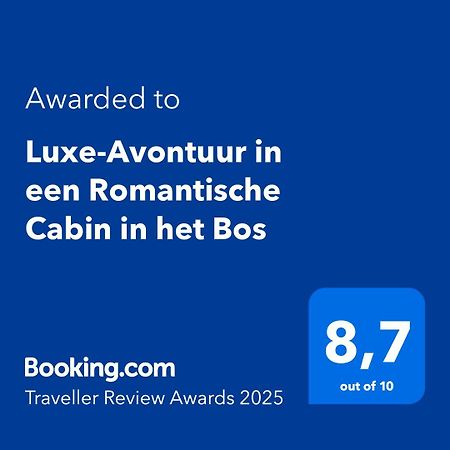 Luxe-Avontuur In Een Romantische Cabin In Het Bos Stekene Ngoại thất bức ảnh