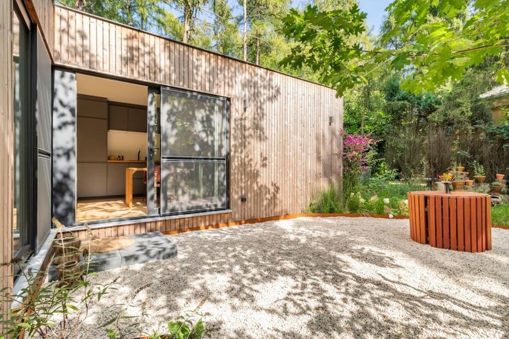 Luxe-Avontuur In Een Romantische Cabin In Het Bos Stekene Ngoại thất bức ảnh
